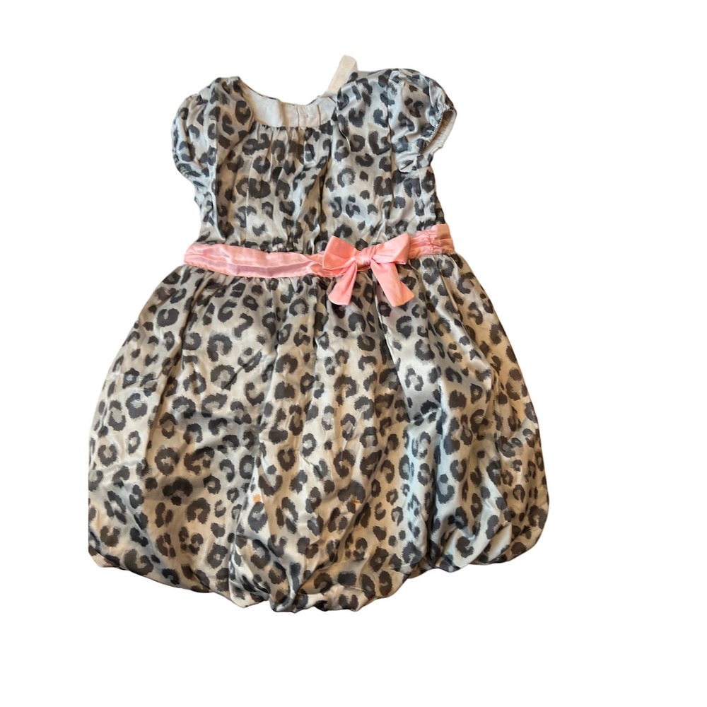Cherokee Leopard Print Dress Girls 5T
